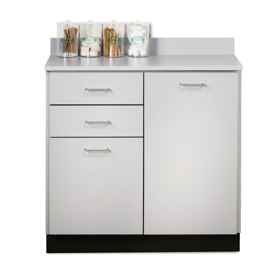 Clinton 8036 Base Cabinet with 2 Doors and 2 Drawers | QuinceMedical.com