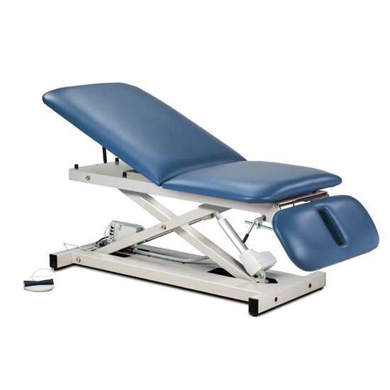 Clinton 80399 Power XL 600, Open Base, Power Table with Adjust. Backrest and Drop Section | QuinceMedical.com