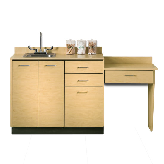 Clinton 8042-99 Base Cabinet Set with 3 Doors, 3 Drawers and Desk | QuinceMedical.com