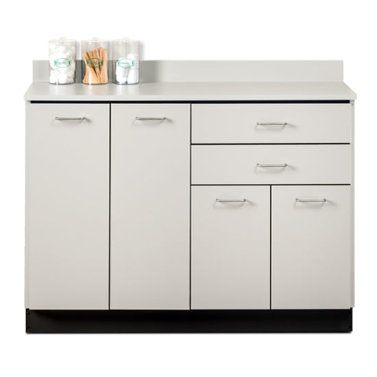 Clinton 8048 Base Cabinet with 4 Doors and 2 Drawers | QuinceMedical.com