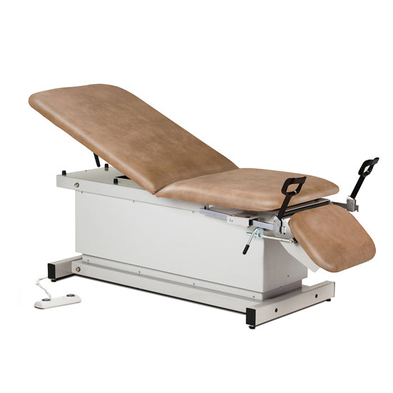 Clinton 81364 Power 400, Shrouded, Power Table with Adjust. Backrest and Drop Section and Stirrups | QuinceMedical.com