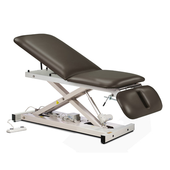 Clinton 82300 Power 400, Open Base, Power Table with Adjustable Backrest & Drop Section | QuinceMedical.com