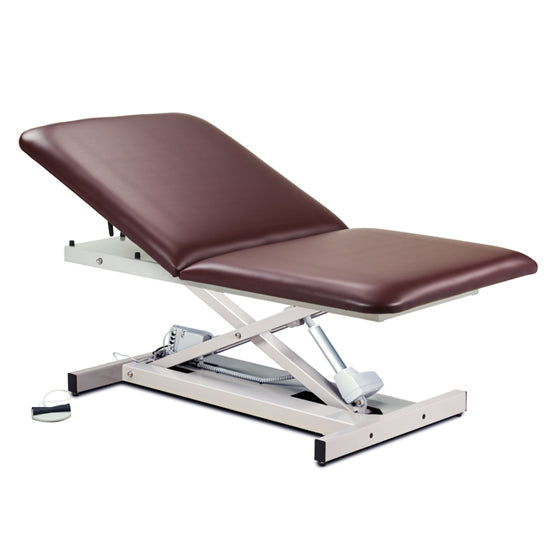 Clinton 84200 Power 600, Bariatric, Open Base, Extra Wide, Power Table with Adjustable Backrest | QuinceMedical.com