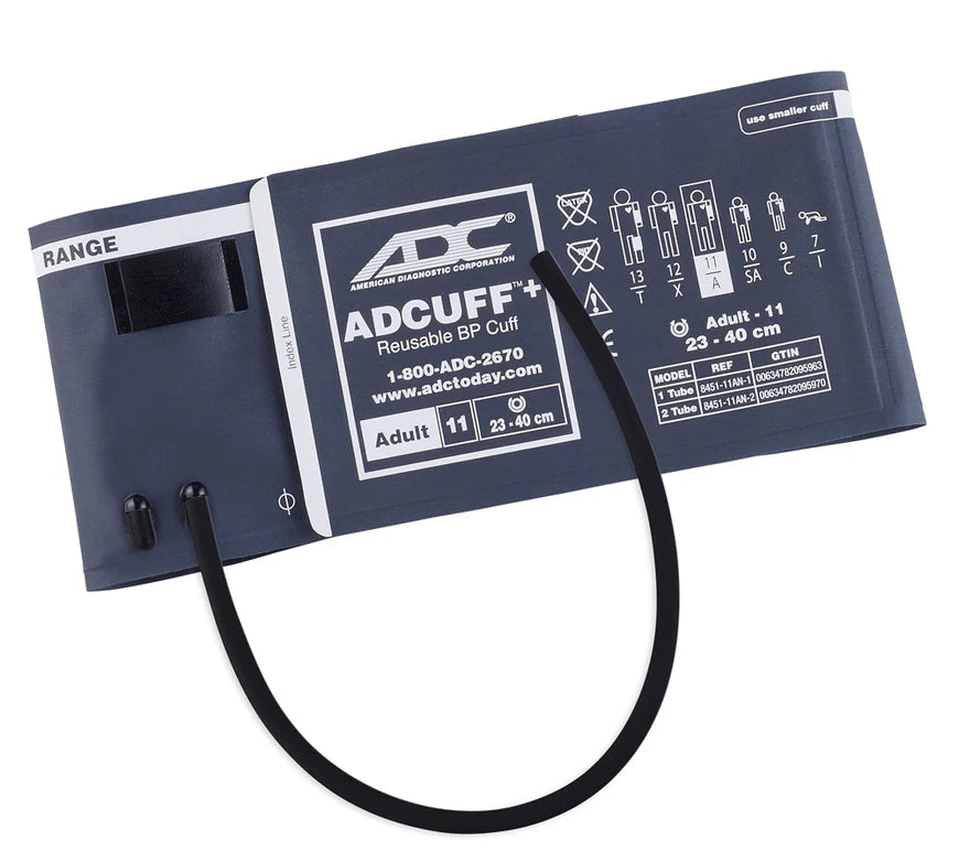ADCUFF®+, 1-Piece Cuff, 1 Tube Adult, Navy, Latex-Free (LF)