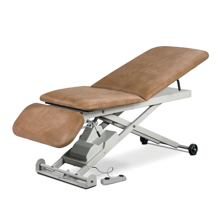 Clinton 86300 E-Series, Power Table with Adjustable Backrest and Drop Section | QuinceMedical.com