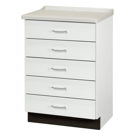 Clinton 8805-AF Fashion Finish, Molded Top Treatment Cabinet with 5 Drawers | QuinceMedical.com