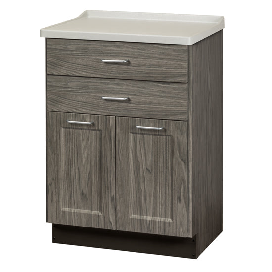 Clinton 8822-AF Fashion Finish, Molded Top Treatment Cabinet with 2 Doors and 2 Drawers | QuinceMedical.com