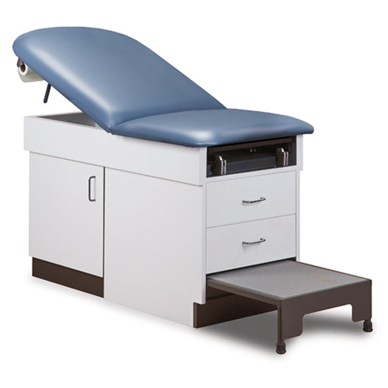 Clinton 8890 Family Practice Table with Step Stool | QuinceMedical.com