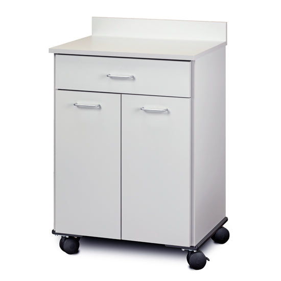 Clinton 8921 Mobile Treatment Cabinet with 2 Doors and 1 Drawer | QuinceMedical.com