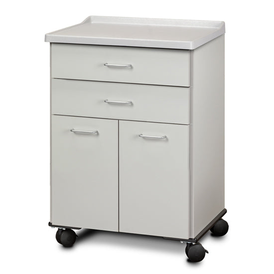 Clinton 8922-A Molded Top, Mobile Treatment Cabinet with 2 Doors and 2 Drawers | QuinceMedical.com