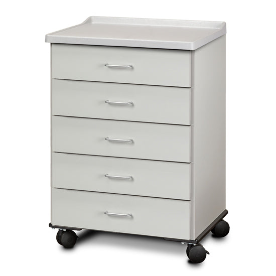Clinton 8950-A Molded Top, Mobile Treatment Cabinet with 5 Drawers | QuinceMedical.com