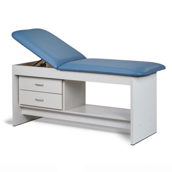 Clinton 91013 Panel Leg Series, Treatment Table with Shelf and Drawers