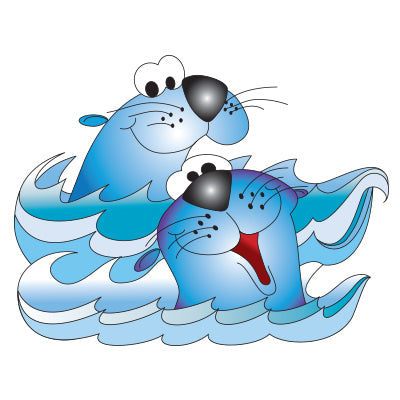 Clinton 9737 Smiling Seals Graphic | QuinceMedical.com