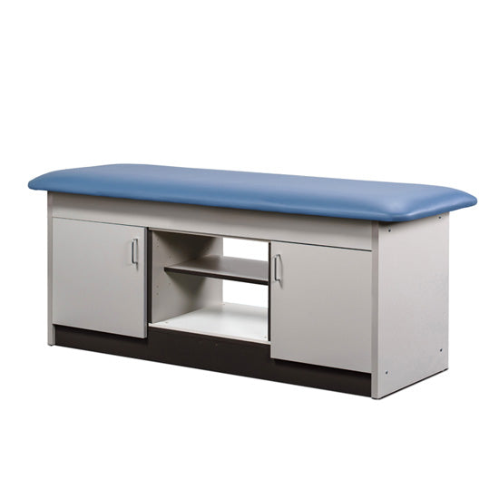 Clinton 98074 Cabinet Table with Center Open Shelf and Closed Door Storage