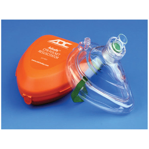 CPR Valve Mask Resuscitator In Case, Orange, Canada Packaging Version