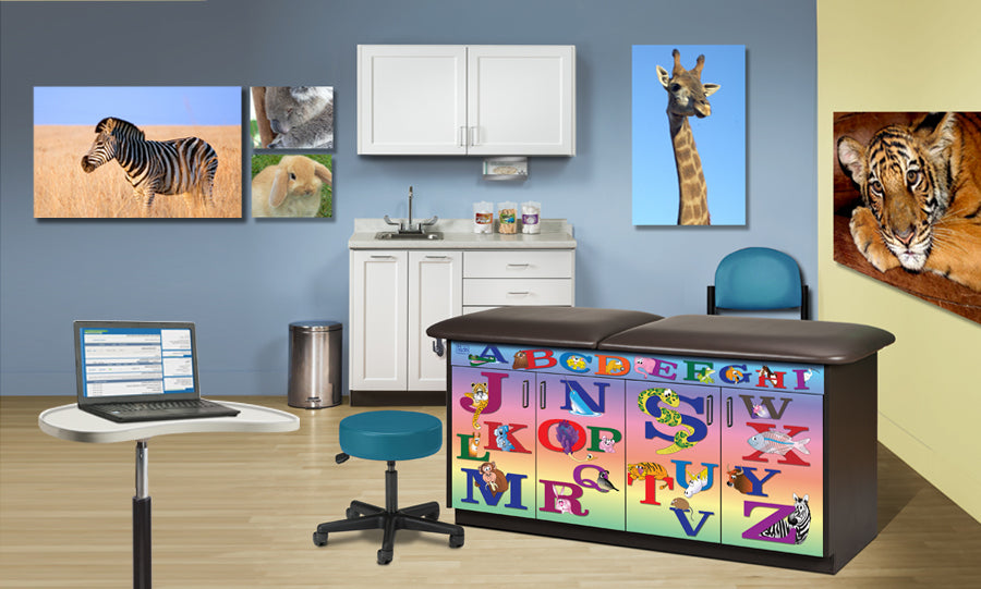 Clinton 7955 Alphabet Animals Treatment Table | QuinceMedical.com