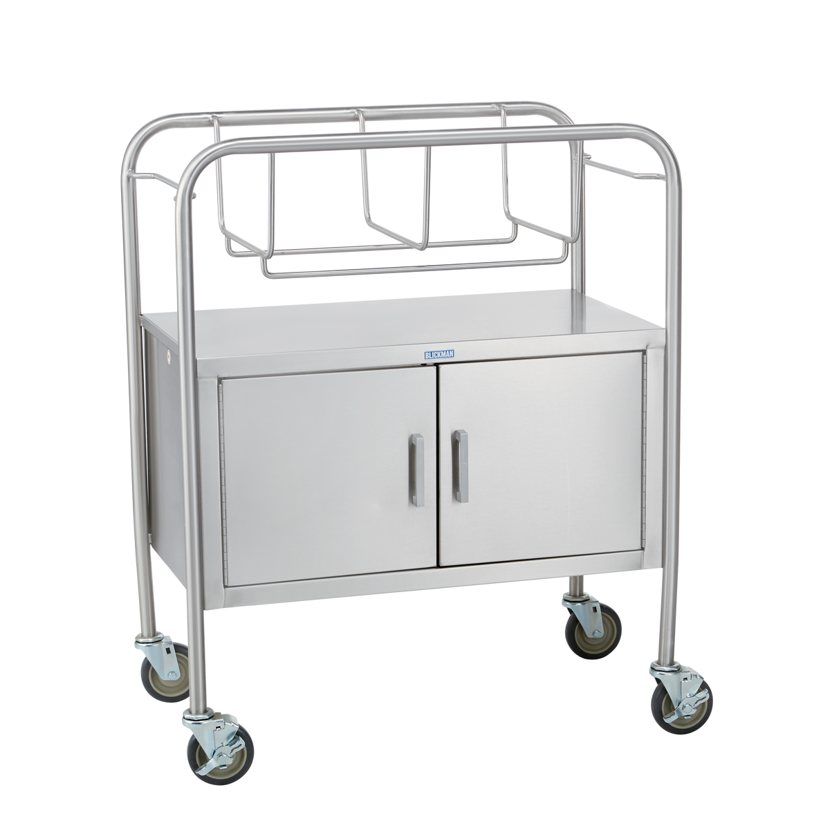 Blickman 8048SS Coleman Stainless Steel Bassinet with Closed Cabinet, Frame Only | QuinceMedical.com