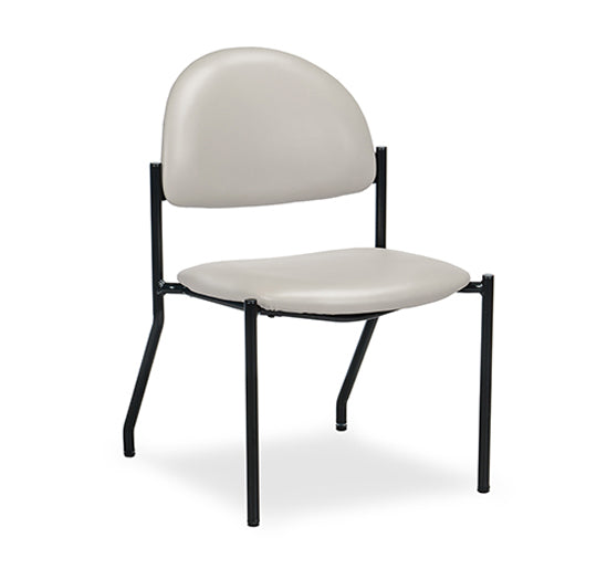 Clinton C-40F F-Series, Black Frame Chair/No Arms | QuinceMedical.com
