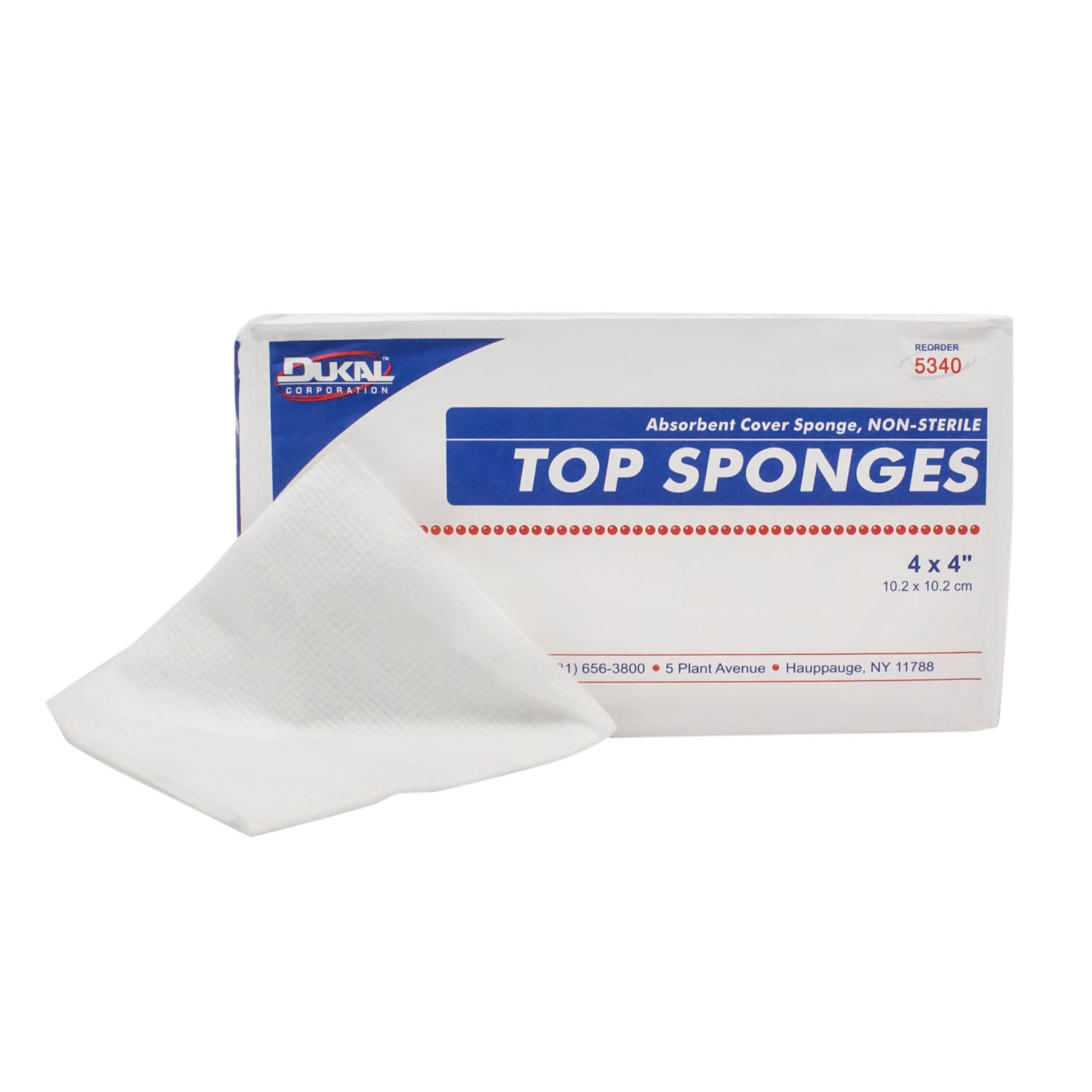 Dukal Top Sponges - Non-Woven Facing Cover Sponge