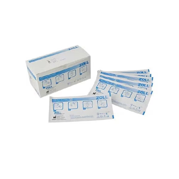 6 ECG RECTANGULAR ELECTRODES, 10 SHELF CARTONS / CASE (600)