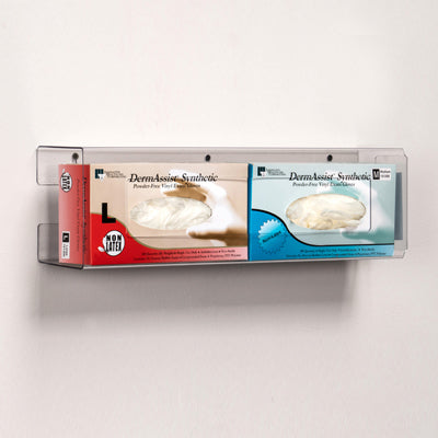 Clinton GP-4022 Double, Slim, Clear PETG, Glove Box Holde | QuinceMedical.com