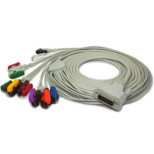 EDAN 10 Lead ECG Cable, Grabber Type (AHA), 01.57.107584