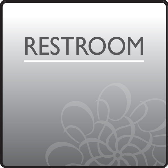 Clinton Standard Restroom Sign | QuinceMedical.com