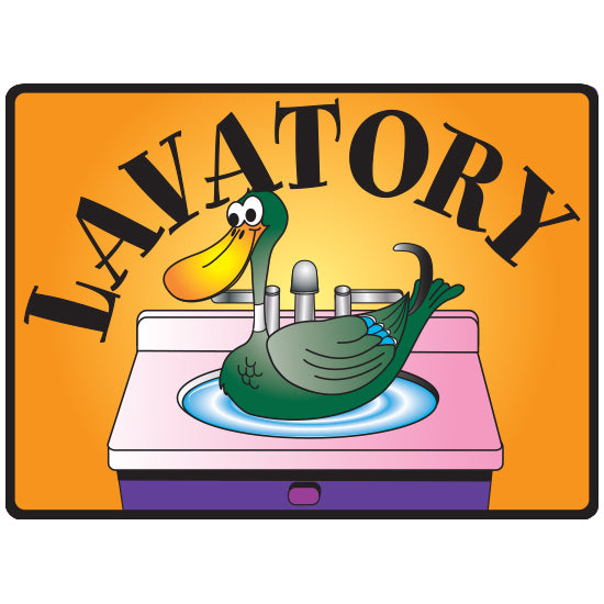 Clinton EX27 Lavatory Sign | QuinceMedical.com