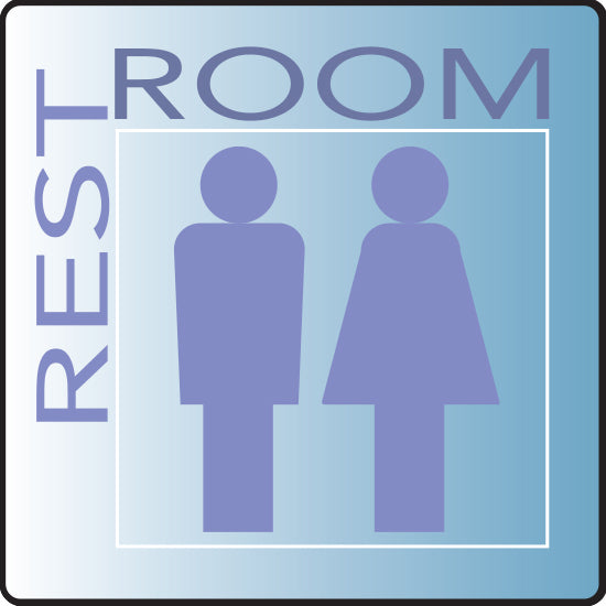 Clinton EXRR-B Skytone RestRoom Sign | QuinceMedical.com