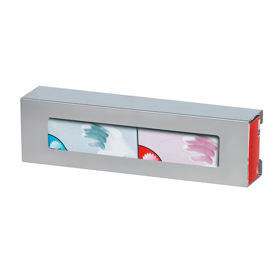 Clinton GS-3022 Double Slimline Stainless Steel Glove Box Holder | QuinceMedical.com