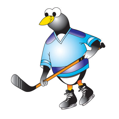 Clinton 9744 Hockey Penguin Graphic | QuinceMedical.com
