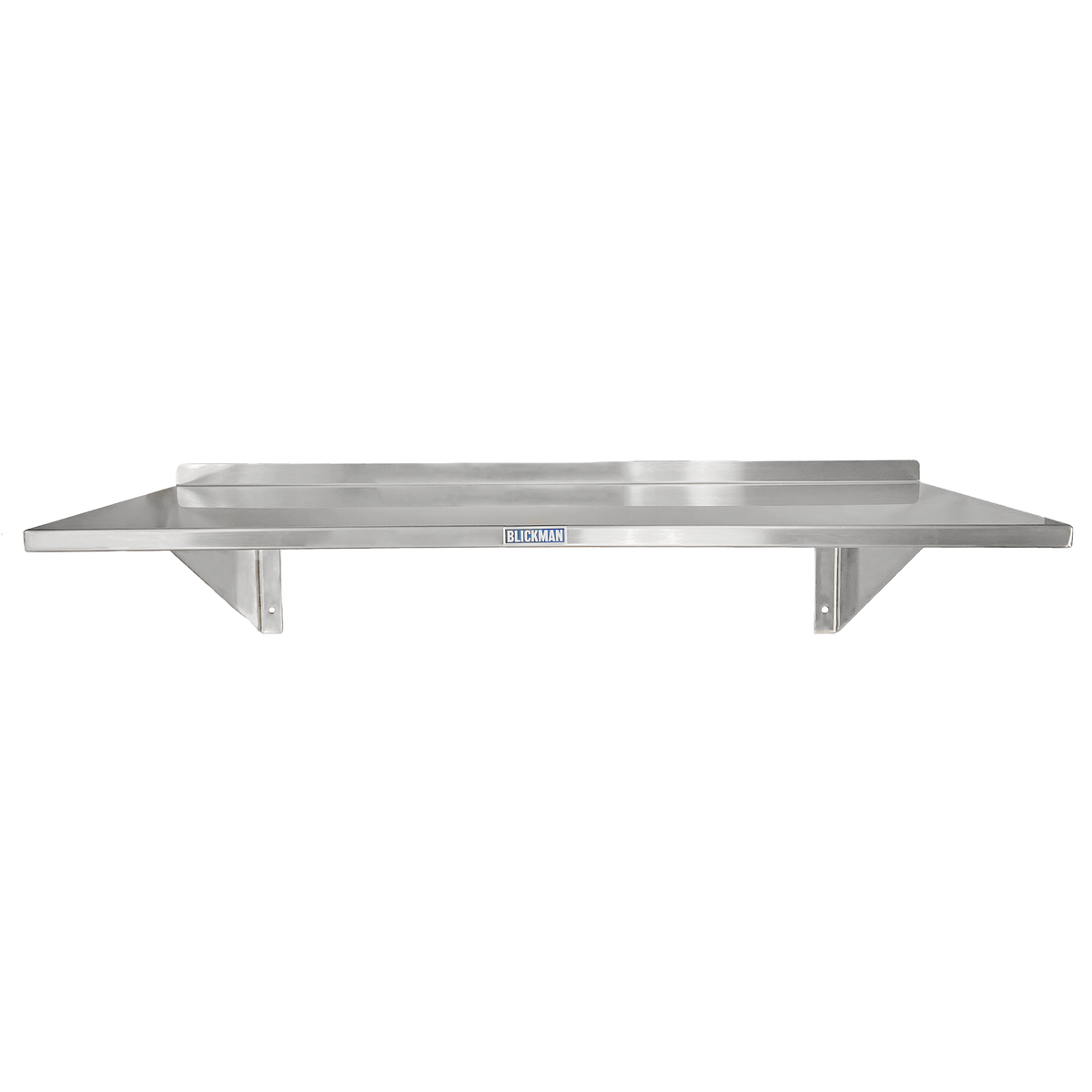Blickman WS3612 Stainless Steel Wall Shelf with Mounting Brackets, 36"W x 12"D | QuinceMedical.com