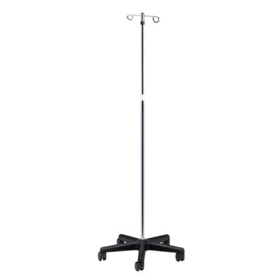 Clinton IV-47 Economy 5-Leg, 2-Hook IV Pole | QuinceMedical.com