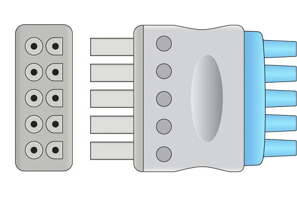 GE Healthcare > Marquette Compatible ECG Leadwire