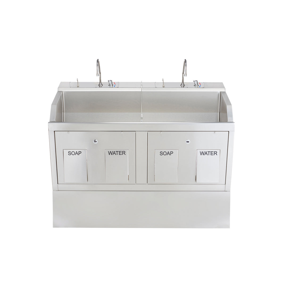 Blickman 9882SSW Lodi Double Station Surgical Scrub Sink, Wall Mounted | QuinceMedical.com