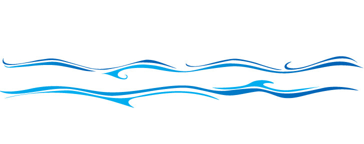 Clinton 06-CC Ocean Wave Wall Sticker | QuinceMedical.com