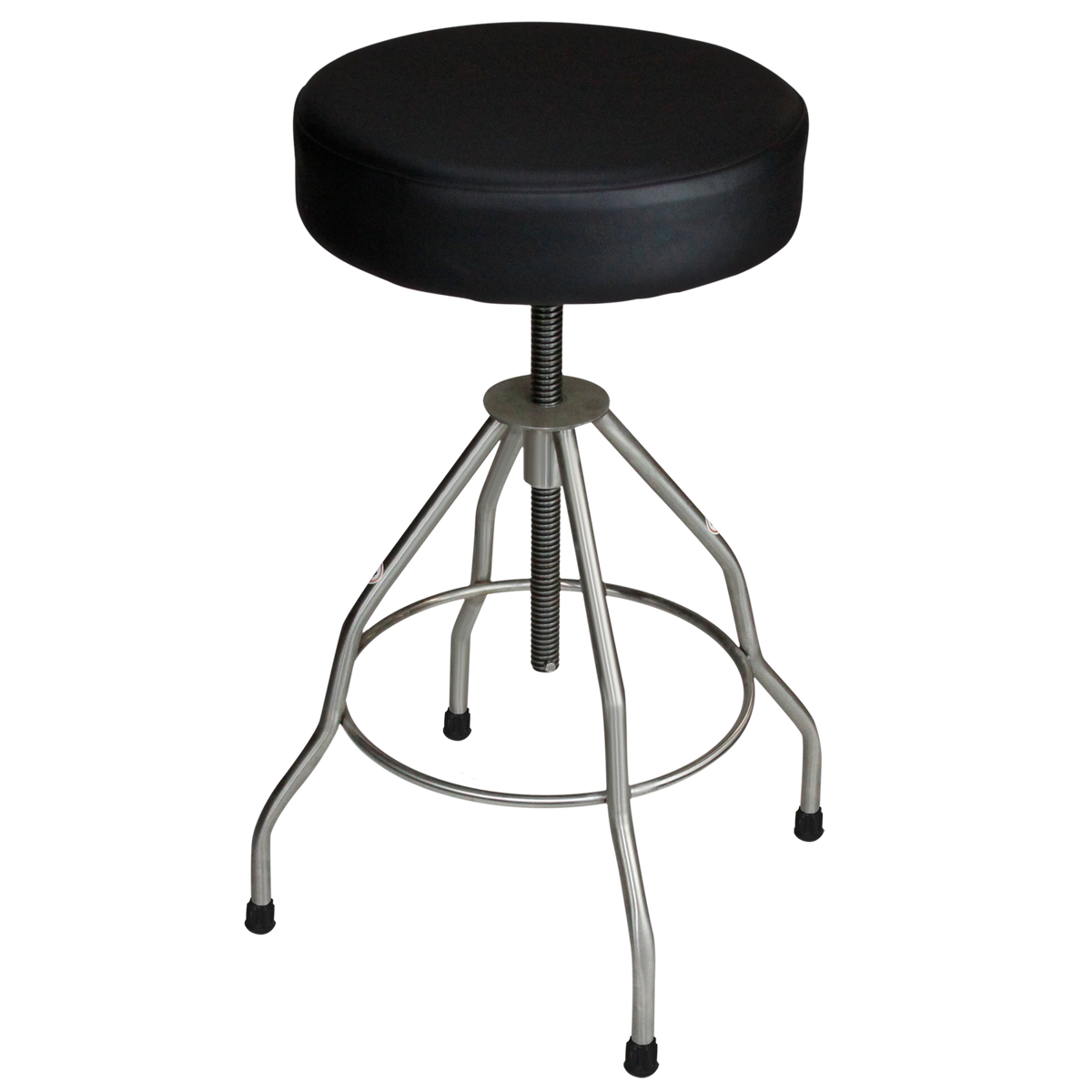 Blickman 7714-PSSC Passaic Stainless Steel Revolving Exam Stool with Padded Seat, Casters | QuinceMedical.com
