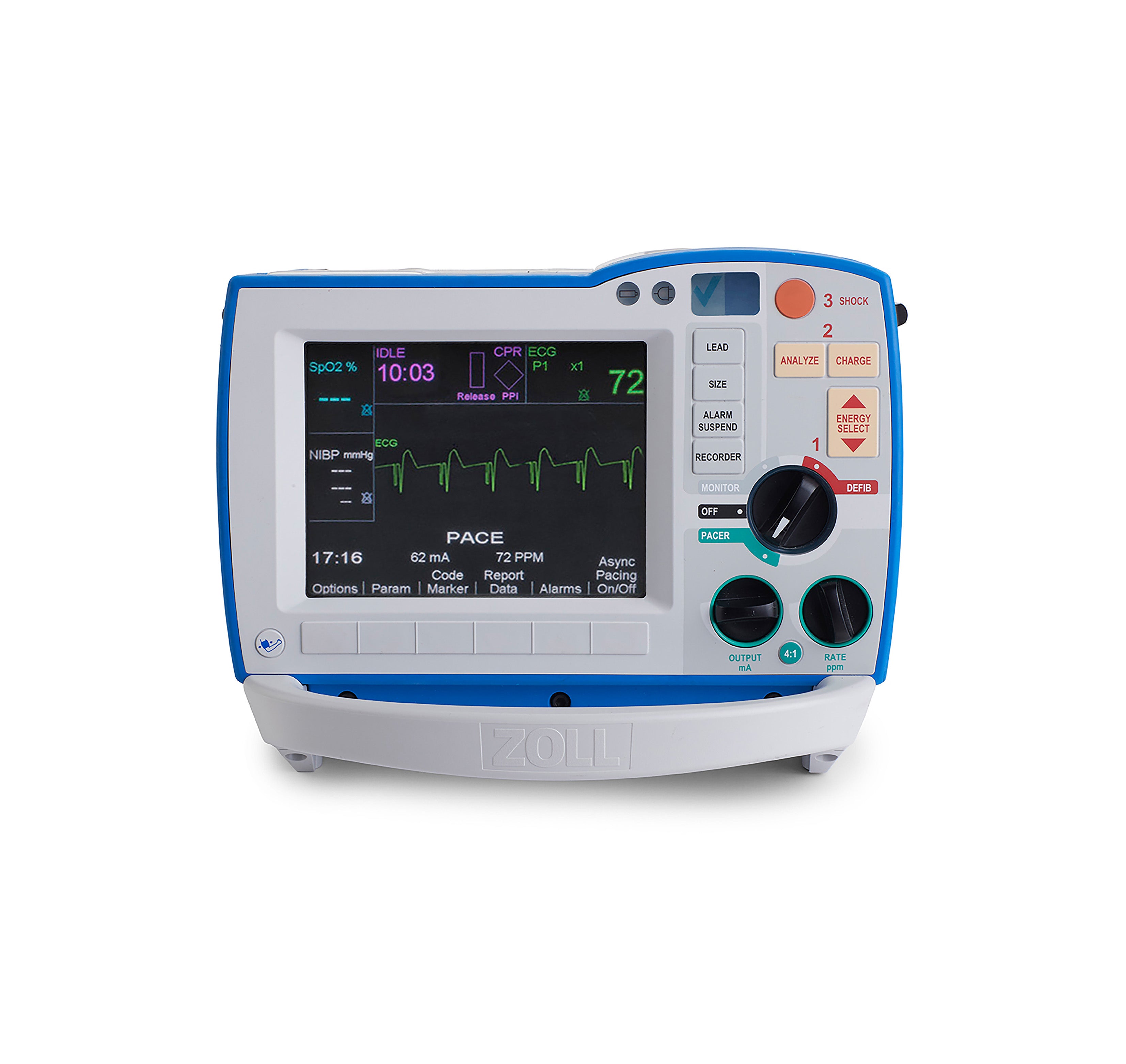 R SERIES, 3/5 LD, STD ECG, AC PWR, CF/STD, DMST