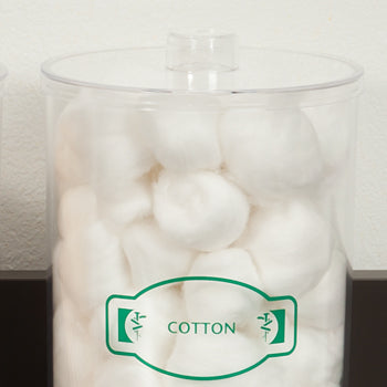 Clinton T-70 Labeled, Clear Plastic, Sundry Jars | QuinceMedical.com