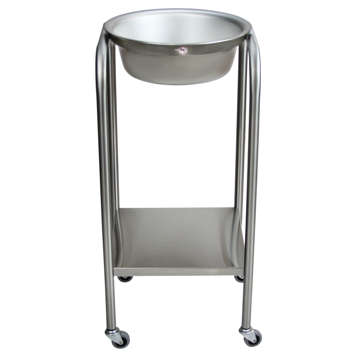 Blickman 7807SS Baker Single Basin Stainless Steel Solution Stand with Lower Shelf | QuinceMedical.com