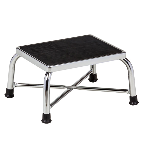Clinton T-6142 Heavy-Duty, Chrome, Step Stool | QuinceMedical.com