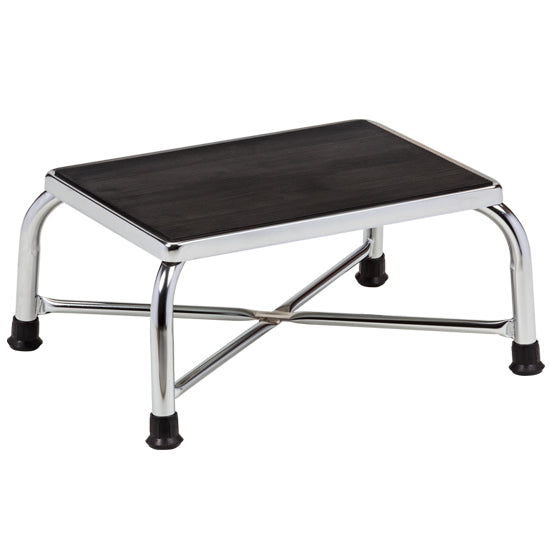 Clinton T-6242 Large Top, Heavy-Duty, Chrome, Step Stool | QuinceMedical.com