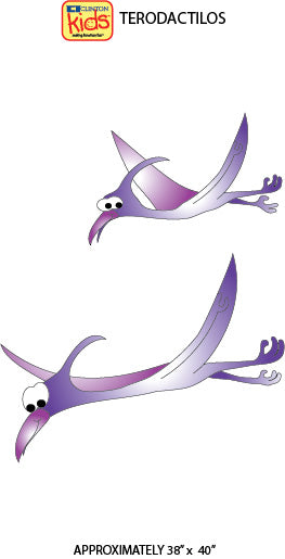 Clinton 12-CC Pterodactyls Wall Sticker | QuinceMedical.com
