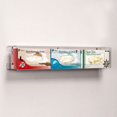 Clinton GP-4033 Triple, Slim, Clear PETG, Glove Box Holde | QuinceMedical.com