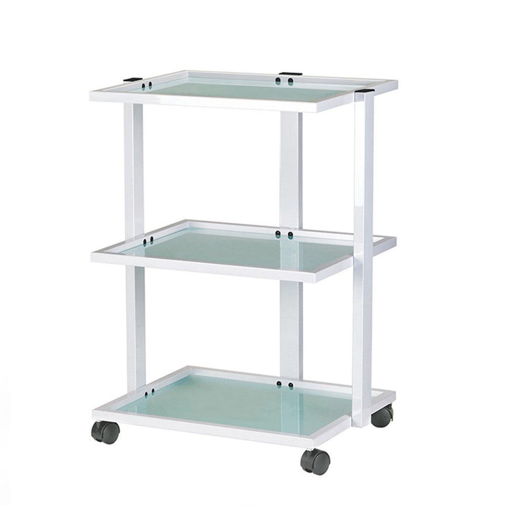 SilverFox 1040 Beauty Trolley Glass Shelf Spa Cart