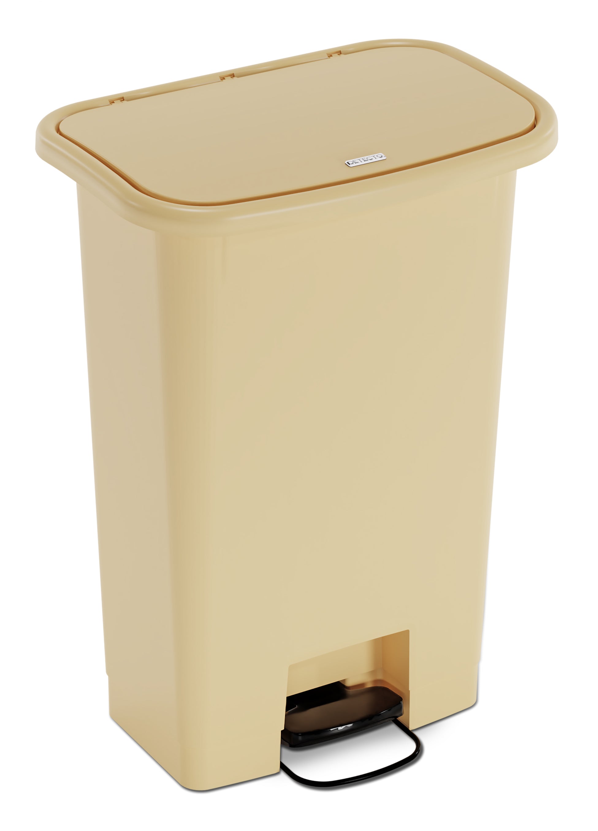 Waste Mate Plastic Waste Receptacle, 18 Gallon, Beige