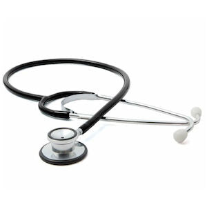 Dual-Head Economy Stethoscope, Black