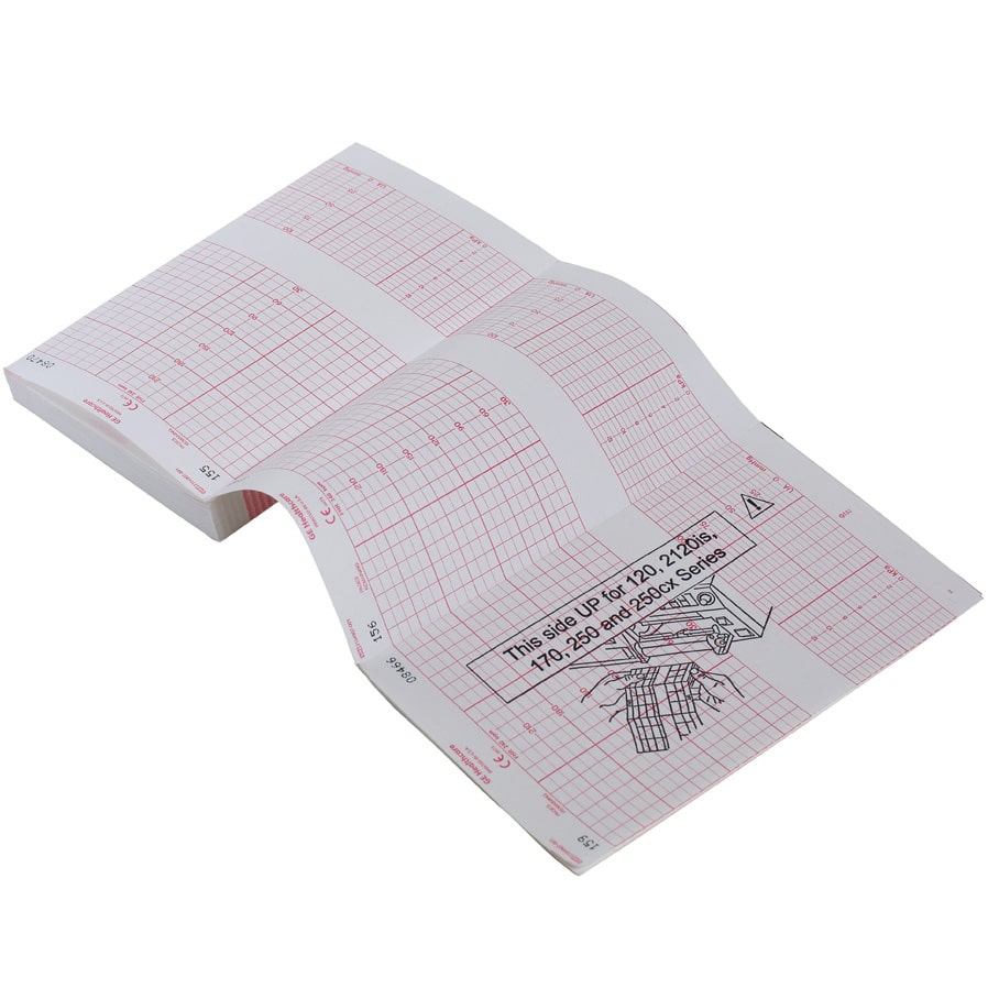 GE Healthcare Paper Fetal Monitors 30-240 (40/Case) GEM 2104907-001 | QuinceMedical.com