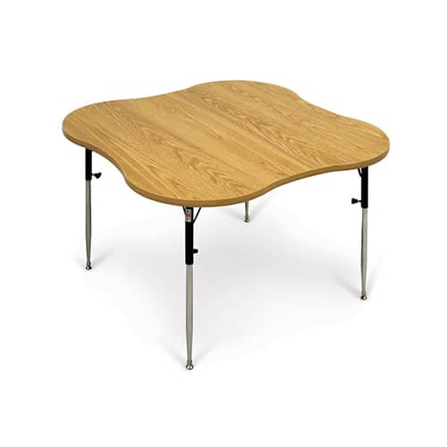 Hausmann 48″x48″ Height Adjustable Hydraulic Multi-Use Table with Cutouts | QuinceMedical.com