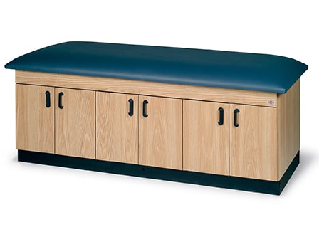 Hausmann 34″x78″ Bariatric Treatment Table Extra Wide with Storage Cabinets | QuinceMedical.com